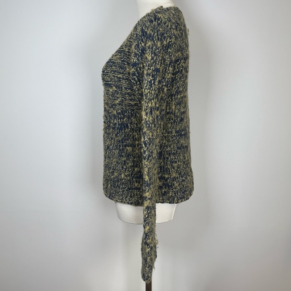 CABO Open Front Cardigan Cozy Chunky Knit Blue Green Mohair Women’s Size Small - Picture 3 of 10